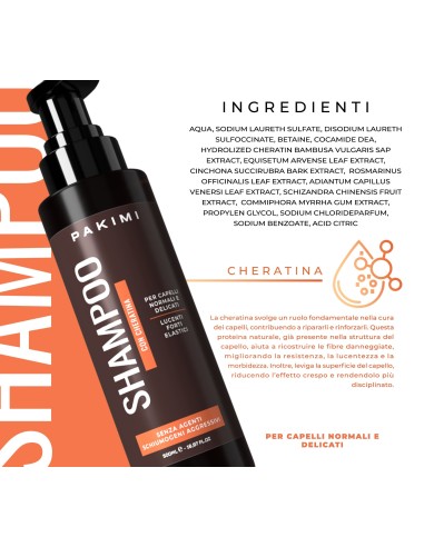 Shampoo con Cheratina - 500ml